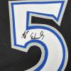 imageFacsimile Autographed Anthony Edwards Minnesota Black Reprint Laser Auto Basketball Jersey Size Mens XL