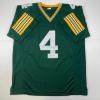 imageFacsimile Autographed Brett Favre Green Bay Green Reprint Laser Auto Football Jersey Size Mens XL