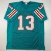 imageFacsimile Autographed Dan Marino Miami Teal Reprint Laser Auto Football Jersey Size Mens XL