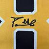 imageFacsimile Autographed David Pastrnak Boston Black Reprint Laser Auto Hockey Jersey Size Mens XL