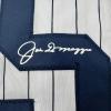 imageFacsimile Autographed Joe DiMaggio New York Pinstripe Reprint Laser Auto Baseball Jersey Size Mens XL