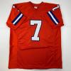 imageFacsimile Autographed John Elway Denver Orange Retro Reprint Laser Auto Football Jersey Size Mens XL