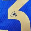 imageFacsimile Autographed Stephen Steph Curry Golden State Blue Reprint Laser Auto Basketball Jersey Size Mens XL