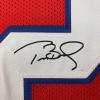 imageFacsimile Autographed Tom Brady New England Red Reprint Laser Auto Football Jersey Size Mens XL