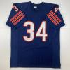 imageFacsimile Autographed Walter Payton Chicago Blue Reprint Laser Auto Football Jersey Size Mens XL