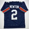 imageFacsimile Autographed Cam Newton Auburn Blue Reprint Laser Auto College Football Jersey Size Mens XL
