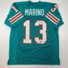 imageFacsimile Autographed Dan Marino Miami Teal Reprint Laser Auto Football Jersey Size Mens XL