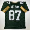 imageFacsimile Autographed Jordy Nelson Green Bay Green Reprint Laser Auto Football Jersey Size Mens XL