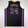 imageFacsimile Autographed Kobe Bryant 24 Los Angeles LA Black Reprint Laser Auto Basketball Jersey Size Mens XL