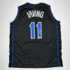 imageFacsimile Autographed Kyrie Irving Dallas Black Reprint Laser Auto Basketball Jersey Size Mens XL