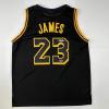 imageFacsimile Autographed LeBron James 23 Los Angeles LA Black Mamba Reprint Laser Auto Basketball Jersey Size Mens XL