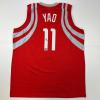 imageFacsimile Autographed Yao Ming Houston Red Reprint Laser Auto Basketball Jersey Size Mens XL