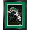 imageFramed Saquon Barkley Philadelphia Eagles Kelly Green Reverse Hurdle Facsimile Laser Engraved Signature Auto 11quotx14quot Football Photo HOFSM Holo