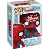 imageStan Lee Spiderman SpiderMan 03 Facsimile Signed Reprint Laser Autographed Funko POP Movies Marvel Endgame Figurine with Protector Case