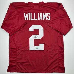 imageFacsimile Autographed Ryan Williams Alabama Red Reprint Laser Auto College Football Jersey Size Mens XL