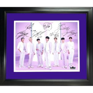 imageFramed BTS Bangtan Boys Laser Engraved Facsimile Autographs The Best Album 11quotx14quot Music Photo HOFSM Holo