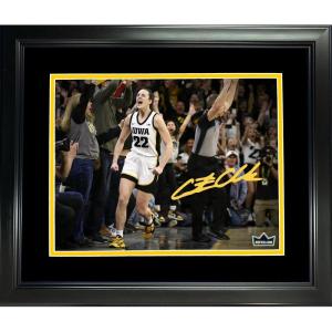 imageFramed Caitlin Clark Facsimile Laser Engraved Signature Auto 11quotx14quot College Basketball Photo HOFSM Holo