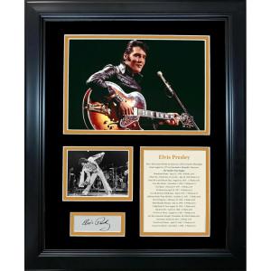 imageFramed Elvis Presley Facsimile Laser Engraved Signature Auto 11quotx14quot Music Photo Sig Collage