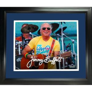 imageFramed Jimmy Buffett Facsimile Laser Engraved Signature Auto 11quotx14quot Music Photo HOFSM Holo