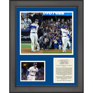 imageFramed Los Angeles Dodgers 2024 World Series Game 1 Freddie Freeman Walkoff Grand Slam 11quotx14quot Three Photo Collage