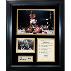 imageFramed Muhammad Ali Hall of Fame Facsimile Laser Engraved Signature Auto Boxing 11quotx14quot Photo Sig Collage