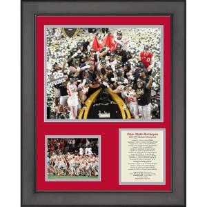 imageFramed Ohio State Buckeyes 2024 National Championship College Football Playoff 11quotx14quot Three Photo Collage