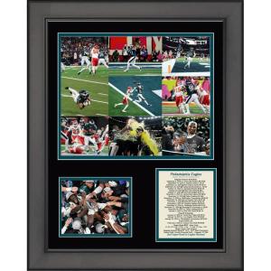 imageFramed Philadelphia Eagles Super Bowl LIX 59 Champions Football 11quotx14quot Three Photo Collage