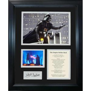 imageFramed Star Wars The Empire Strikes Back David Prowse and Mark Hamill Dual Facsimile Laser Engraved Signature Auto 11quotx14quotMovie Photo Sig Collage
