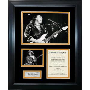 imageFramed Stevie Ray Vaughan Facsimile Laser Engraved Signature Auto 11quotx14quot Music Photo Sig Collage