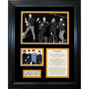 imageFramed The Beatles Band Discography Facsimile Laser Engraved Signatures Auto 11quotx14quot Music Photo Sig Collage