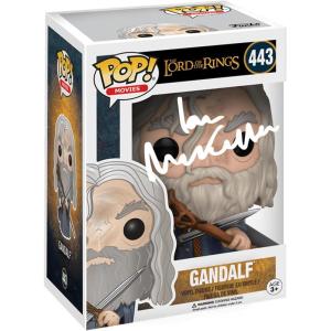 imageIan McKellen Gandalf 443 Facsimile Signed Reprint Laser Autographed Funko POP Movies Lord of the Rings Figurine with Protector Case