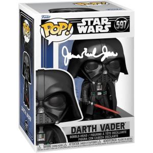 imageJames Earl Jones Darth Vader 597 Facsimile Signed Reprint Laser Autographed Funko POP Movies Star Wars Figurine with Protector Case