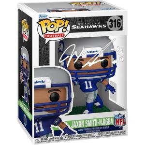 imageJaxon SmithNjigba 316 JSN Facsimile Signed Reprint Laser Autographed Funko POP Seattle Seahawks Figurine with Protector Case