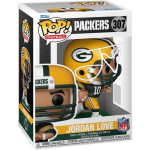 imageJordan Love 307 Facsimile Signed Reprint Laser Autographed Funko POP Football Green Bay Packers Figurine with Protector Case
