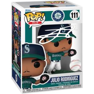 imageJulio Rodriguez 111 Facsimile Signed Reprint Laser Autographed Funko POP Baseball MLB Seattle Mariners Figurine with Protector Case