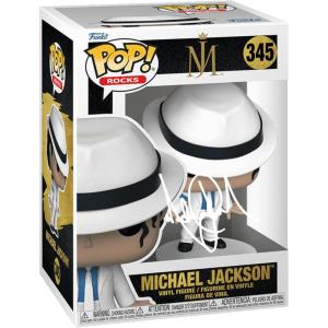 imageMichael Jackson 345 Smooth Criminal Facsimile Signed Reprint Laser Autographed Funko POP Rocks Figurine with Protector Case