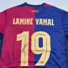 imageAutographedSigned Lamine Yamal FC Barcelona Blue Soccer Jersey Beckett BAS COA