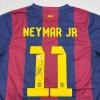 imageAutographedSigned Neymar Jr FC Barcelona Blue Soccer Jersey Beckett BAS COA