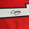 imageFacsimile Autographed Christian Pulisic AC Milan BlackRed Reprint Laser Auto Soccer Jersey Size Mens XL