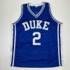 imageFacsimile Autographed Cooper Flagg Duke Blue Reprint Laser Auto College Basketball Jersey Size Mens XL