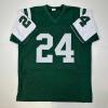 imageFacsimile Autographed Darrelle Revis New York Green Reprint Laser Auto Football Jersey Size Mens XL