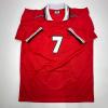 imageFacsimile Autographed David Beckham Manchester United Red Reprint Laser Auto Soccer Jersey Size Mens XL