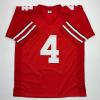 imageFacsimile Autographed Jeremiah Smith Ohio State Red Reprint Laser Auto College Football Jersey Size Mens XL