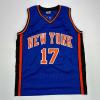 imageFacsimile Autographed Jeremy Lin New York Blue Reprint Laser Auto Basketball Jersey Size Mens XL