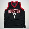 imageFacsimile Autographed Kevin Durant Houston Black Reprint Laser Auto Basketball Jersey Size Mens XL