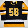 imageFacsimile Autographed Kris Letang Pittsburgh Black Reprint Laser Auto Hockey Jersey Size Mens XL