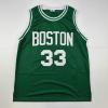 imageFacsimile Autographed Larry Bird Boston Green Reprint Laser Auto Basketball Jersey Size Mens XL