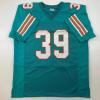 imageFacsimile Autographed Larry Csonka Miami Teal Reprint Laser Auto Football Jersey Size Mens XL