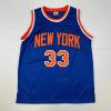 imageFacsimile Autographed Patrick Ewing New York Blue Reprint Laser Auto Basketball Jersey Size Mens XL