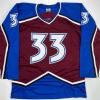 imageFacsimile Autographed Patrick Roy Colorado Maroon Reprint Laser Auto Hockey Jersey Size Mens XL